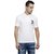 Rigo Men's White Polo Collar T-Shirt