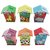 return gifts Piggy Bank Wood House Animal Designs  - Pack of 6
