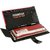 Roman Desire Black And Red Leather Cheque Book Holder