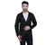 Abc Garments Black Cotton Matty Blazer For Mens