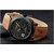 Curren Round Dail Brown Leather StrapMens Quartz Watch For Men