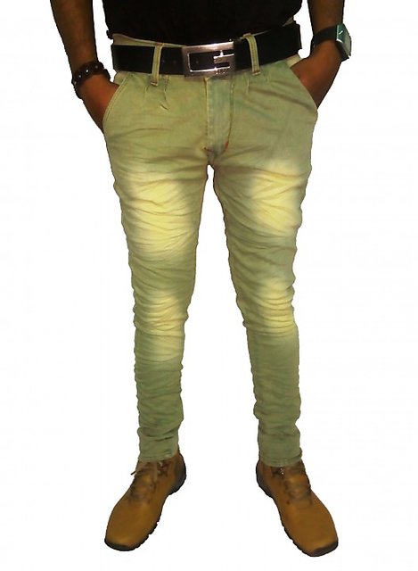 olive green colour jeans
