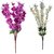 6th Dimensions Artificial Peach Blossom White  Purple Flower Bunch Home Decor (Pack of 2)