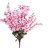 6th Dimensions Artificial Peach Blossom Pink Flower Bunch Home Decor (18 Sticks)