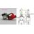 Red Toggle Switch with Aircraft Safety Cover for all Vehicles