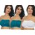 ( Pack of  3 )seamless non padded non wire strapless bandeau full side covrage tube bra for women's and girl s fit size ( 28 in to 36 in)