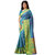 JUST FASHION Blue Fancy Party Wear Traditional Paithani Silk Blend Saree