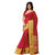 JUST FASHION Red Fancy Party Wear Traditional Paithani Silk Blend Saree