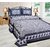 Volvo King Size Cotton Printed Bedsheet with 2 Pillow Covers