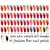 Fashion Bar  Nail Polish  All Shades Pack of 12 Matte 6 ml