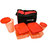 TOPWARE 2 FOOD CONTAINER 1 PICKLE CONTAINER AND 1 FLASK