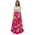 MakeMyFashion Pink colour Banglori Silk Printed designer semi stitched lehenga choli