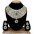 SAIYONI Gold Plated Green Alloy Necklace Set For Women