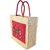 Indha Elephant Design Embroidery Jute Lunch Bag