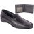 JOKATOO  GENUINE Leather Black Loafer Shoes with Wallet ( Pack of 2 )