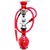 17 RED HOOKAH WITH 120cm HOSE (pipe) THONG