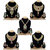 Saiyoni Gold Plated Traditional/Ethnic Combo of 5 NECKLACES for Women