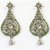 Kriaa By Jewelmaze Green Austrian Stone Silver Plated Dangle Earrings -paa0 