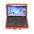 HP - 14 Laptop - Blufury - Special Edition with Handle with red/orange color inside the cover Laptop Screen Protector Dust Cover Cum Bag