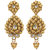 Styylo Fashion Exclusive Golden White Necklace Set. M-1897