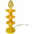 6th Dimensions 3 Layer Electric GOLD LED Diya Deepak Light For Diwali Home Temple decoration Table Lamp  (17 cm, Golden)