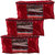 3 red saree covers which each has the capacity to fill 15 sarees