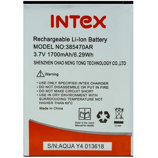Intex aqua y4 battery clearance