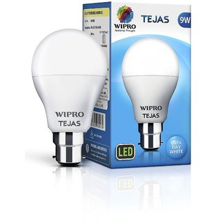                       Wipro TEJAS B22 9-Watt LED Bulb 5PC                                              