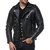 Mens Stylish slim fit Genuine Leather Black Outwear Jacket