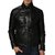 Mens Stylish Motorcycle slim fit Genuine  Leather Black Outwear Jacket