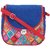 HAQEEBA Multicolor Geometric Sling Bag