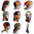 FabSeasons Multipurpose 9 in 1 Multicolor Cotton Headwrap and Face wrap
