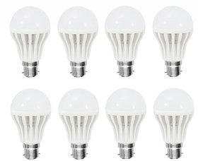 PNP 9 Watt LED Bulb (Cool Day Light, Pack of 8)