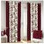 Vivek Homesaaz Brown polyester classic  window curtains 4X5 set of two