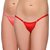 Women's G-string Red, Pink Panty  (Pack of 2)