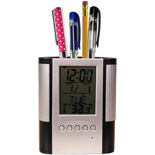 Buy 6th Dimensions Digital Alarm Table Clock Pen Holder ...