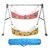 Smart Baby Products Steel Folding Baby Cradle With Chhota Bhim Printed Yellow And Pink Cotton Hammock Wiht Zip Net