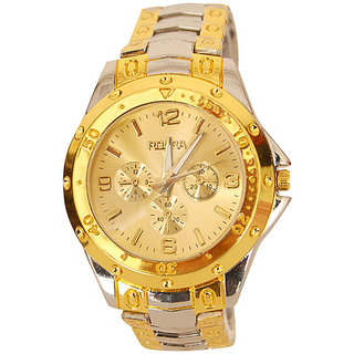 Fastrack watch golden colour clearance