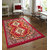 Free Shipping Azaani Anit Bacterial Red Color Traditional Jute carpet - 5 Feet  7 Feet