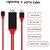 LIONIX Lightning HDMI CABLE (Red Black) with 6 Month Manufacturing Warranty