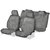 Hi Art Grey Towel Car Seat Cover set for Chevrolet Beat