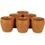 6th Dimensions Earthen Glazed Terracotta Chai (Tea) Handcrafted Studio Pottery Brown  Kulhad /Cups Set of 6