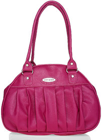 LADY QUEEN Pink Faux Leather Shoulder BagLQ-382