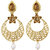 Jewels Capital Exclusive Golden White Earring Set / S 3960