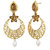 Jewels Capital Exclusive Golden White Earring Set / S 3960