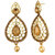 Jewels Capital Exclusive Golden White Earring Set / S 3969