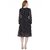 Klick2Style Women's Fit and Flare Black Dress