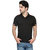 Tsx Men's Black Polo Collar T-Shirt