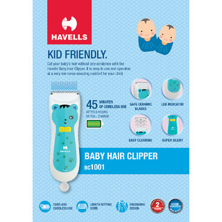 havells bc1001 rechargeable baby hair clipper