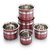 MAHAVIR STAINLESS STEEL 5PCS COLOR COATED TOPE-RED